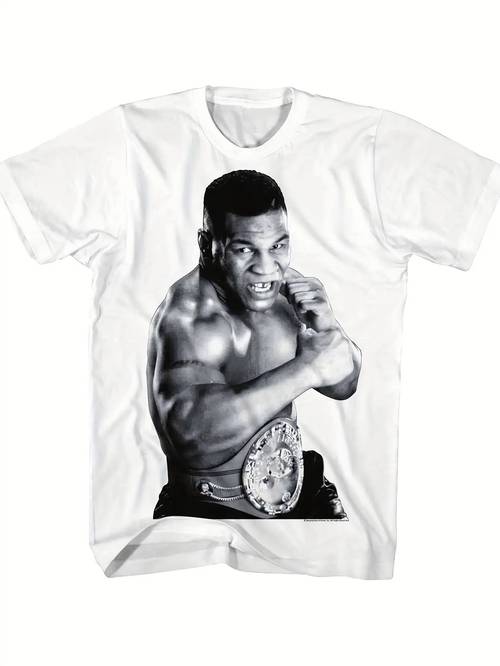 mens casual pattern t shirt regular fit round neck style white boxing gift for sports enthusiasts boxing theme shirt sports fan clothing vivid boxing art top local warehouse delivery mens clothing suitable for easter mens t shirt cotton pattern t shirt printing easter gift gift for him funny fun rock fun clothing mens clothing clearance sale