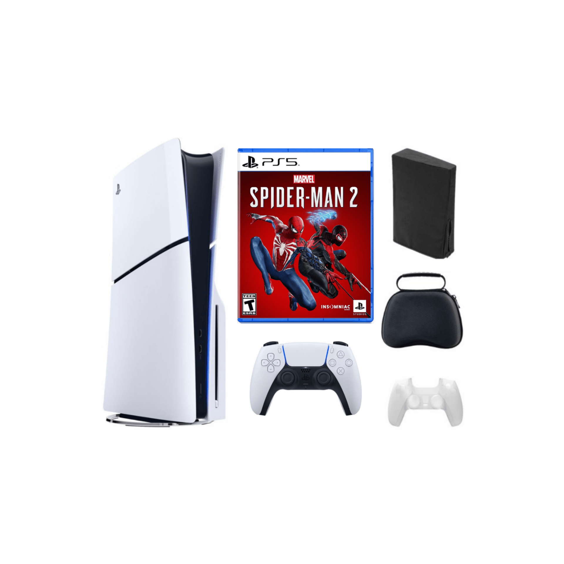 Playstation 5 Slim + Spiderman Bundle with Accessories