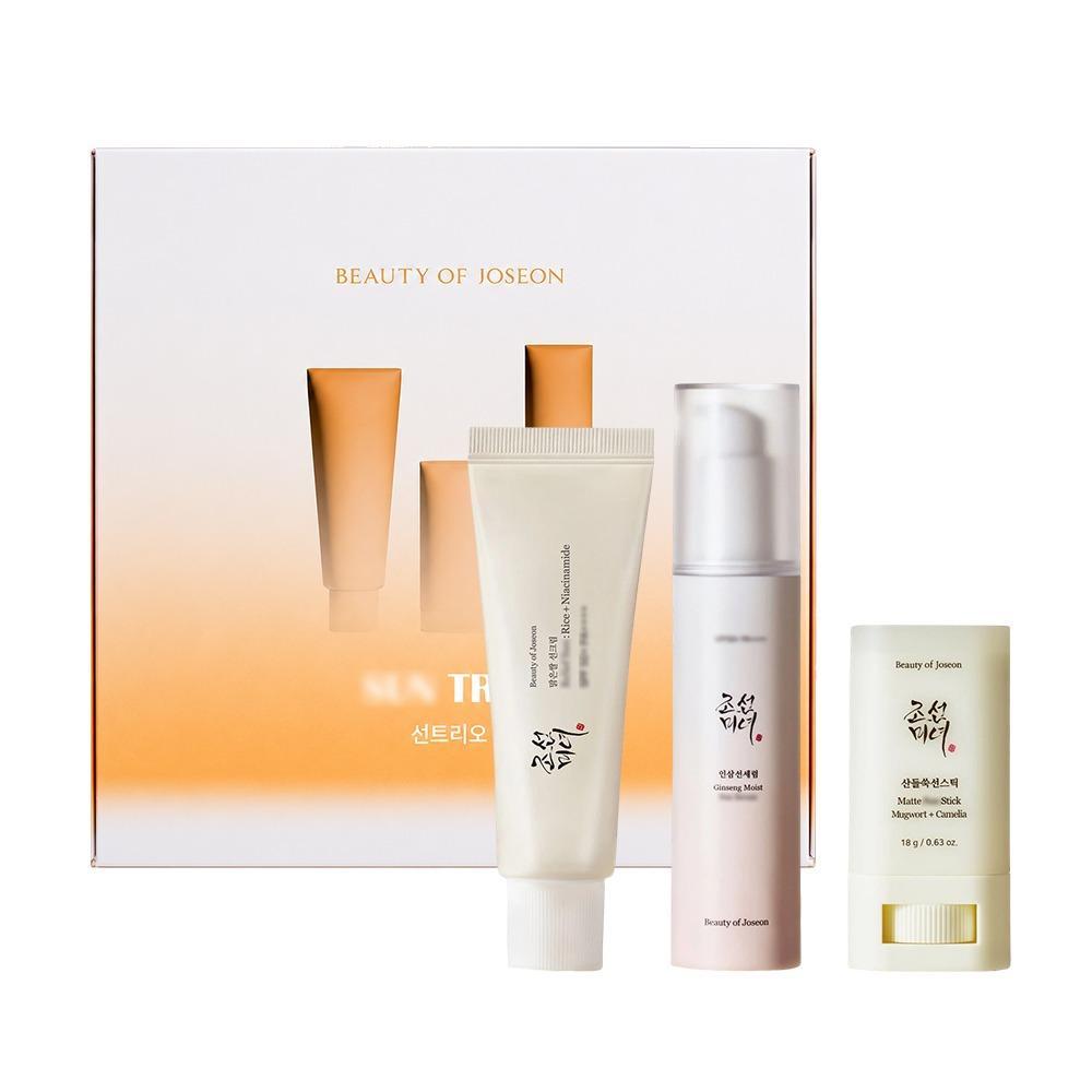 Beauty of Joseon Hanbang Sun Trio Daily Defense Hydrating and Soothing Skincare Set, 3-Piece