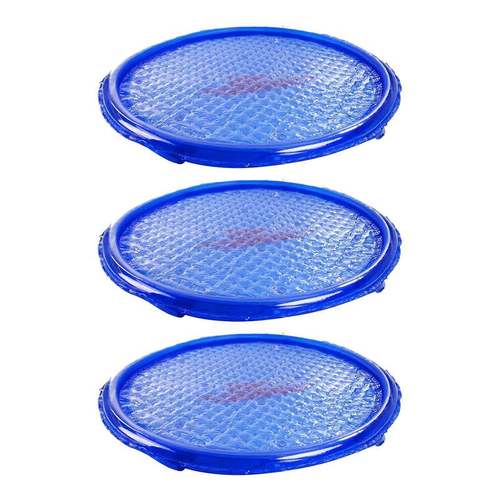 rings uv resistant pool spa heater circular solar cover blue 3 pack