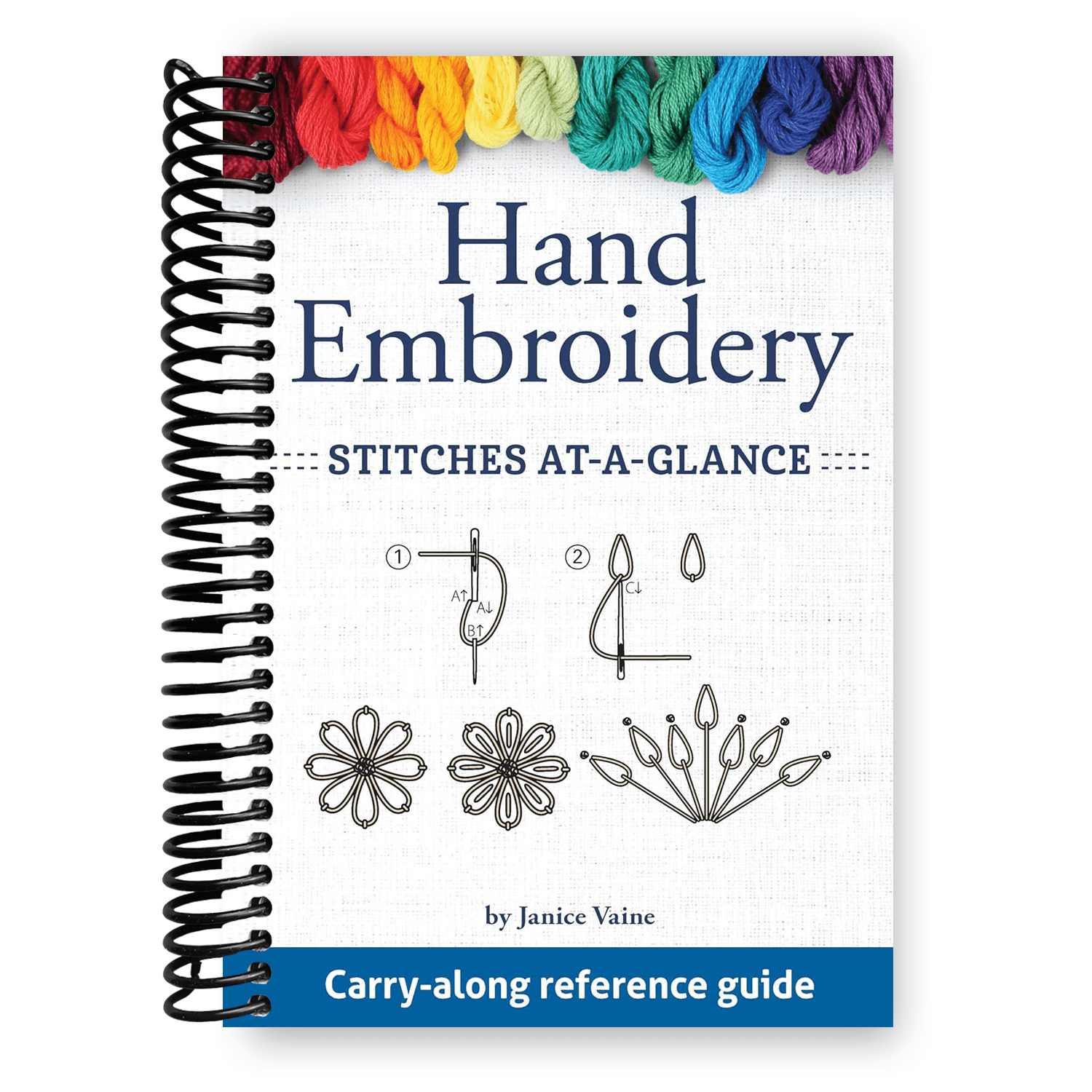 TEMU Hand Embroidery Stitches At-a-glance: Carry-along Reference Guide (landauer) Pocket-size Step-by-step Illustrated How-to For 30 Favorite