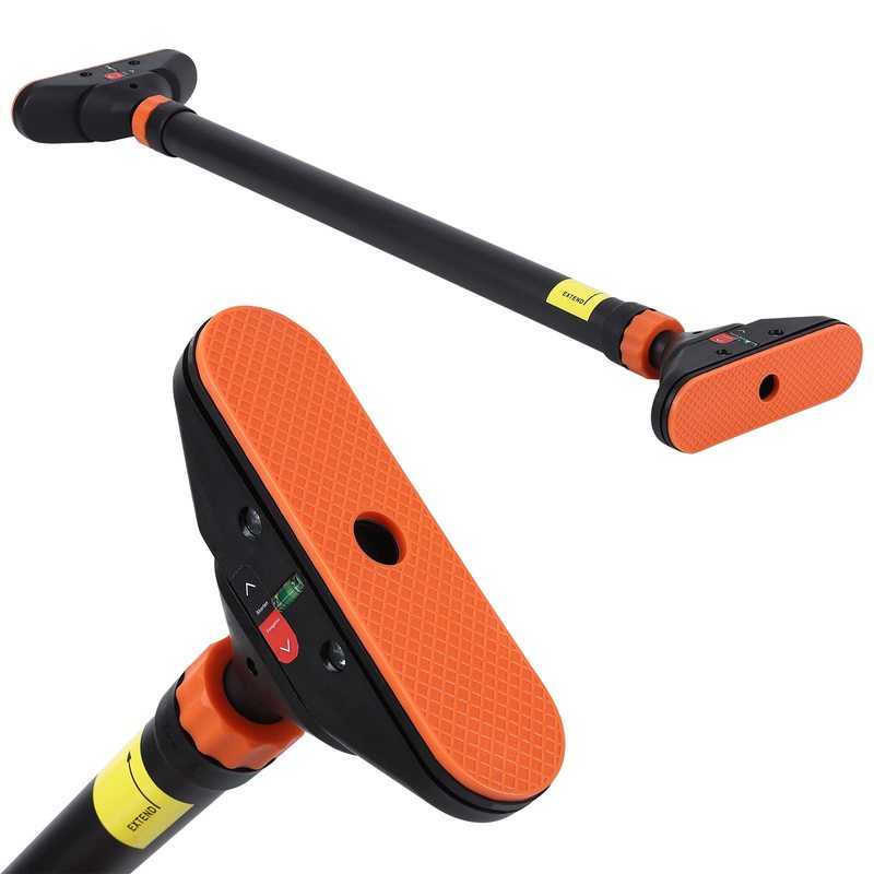 Pull Up Bar, Strength Training For Doorways, Chin Up Bar With Level Meter And Adjustable Width 29"- 38" For Home Gym No Screws Required, 440 Lbs, Black And Orange