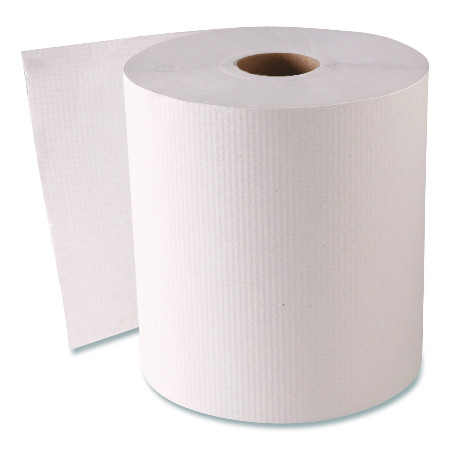 TEMU Hardwound Roll Disposable Paper Towels, 1-ply, 8" X 800 Ft, White, 6 Rolls/carton
