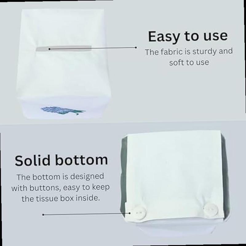 fabric tissue box cover set of 2 vintage floral embroidery hydrangea tissue holder bouquet wrapping bag car tissue holder tissues box cover square 4 5 x4 5 x5 5 white square tissue box cover Product details 1