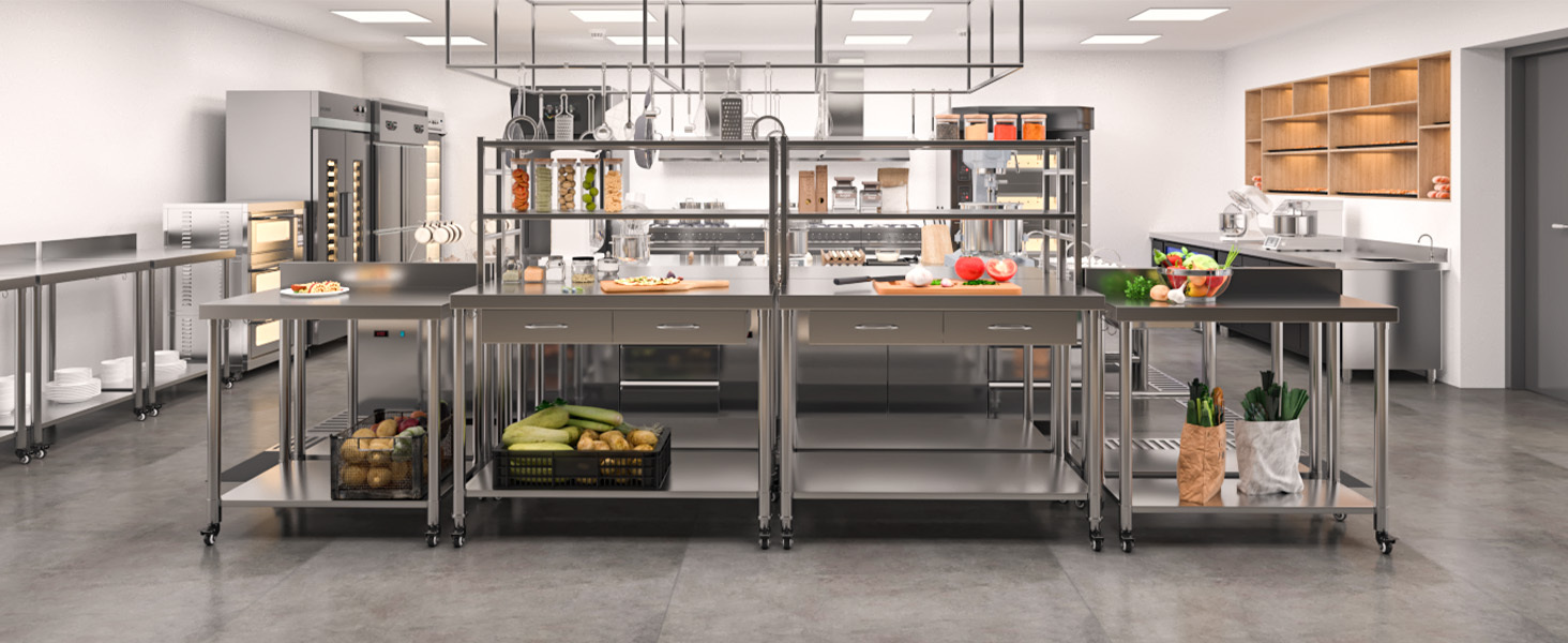 Stainless Steel Prep Table 48
