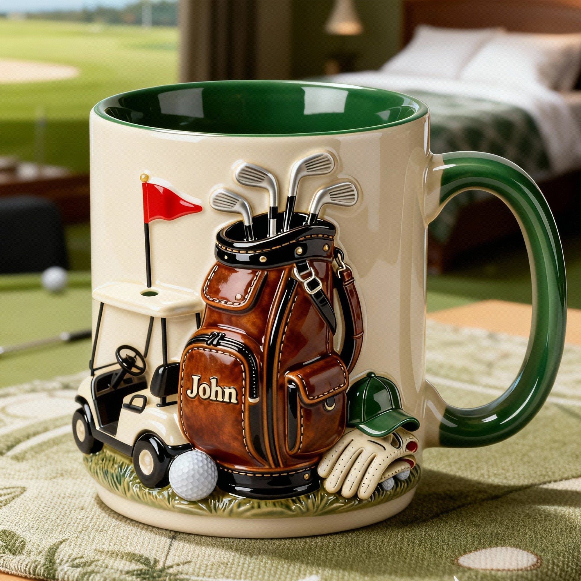 On The Course Golf Coffee Mug - Personalized Gift For Golfers 05HYMG050126