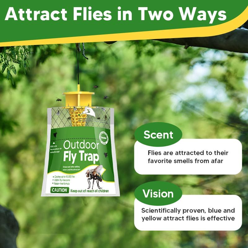 Outdoor Fly Trap Fly Traps Outdoor Dissolvable Controls Temu