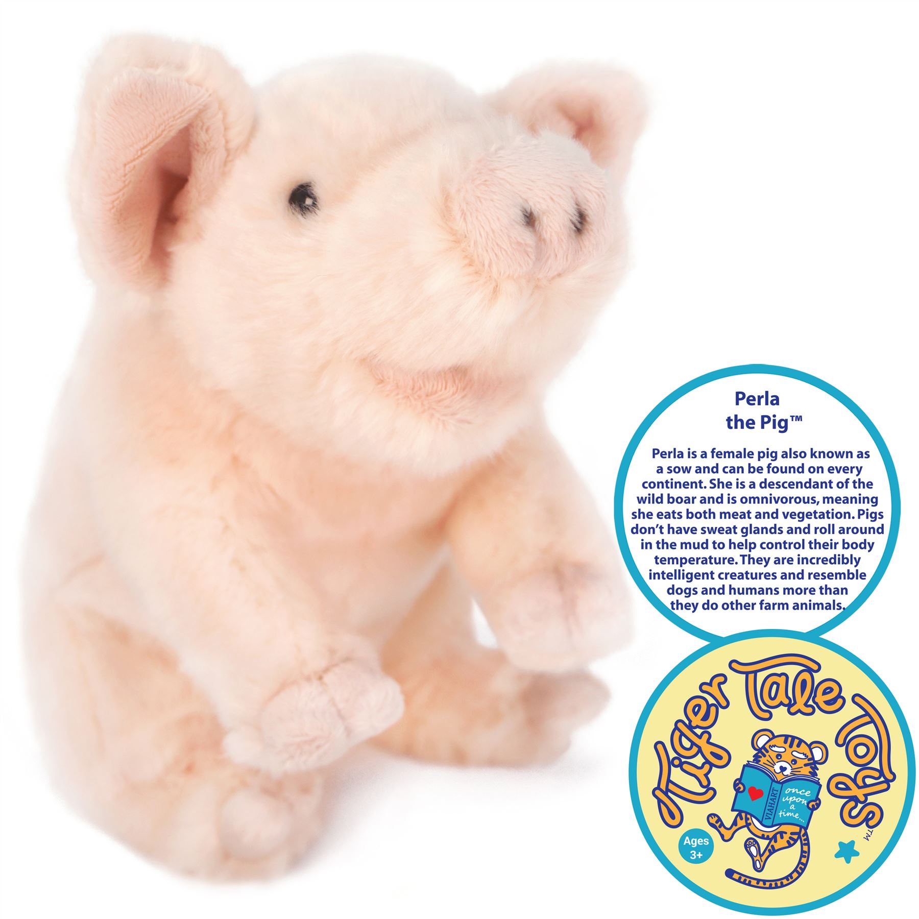 Perla The Pig - 11 Inch Stuffed Animal Plush