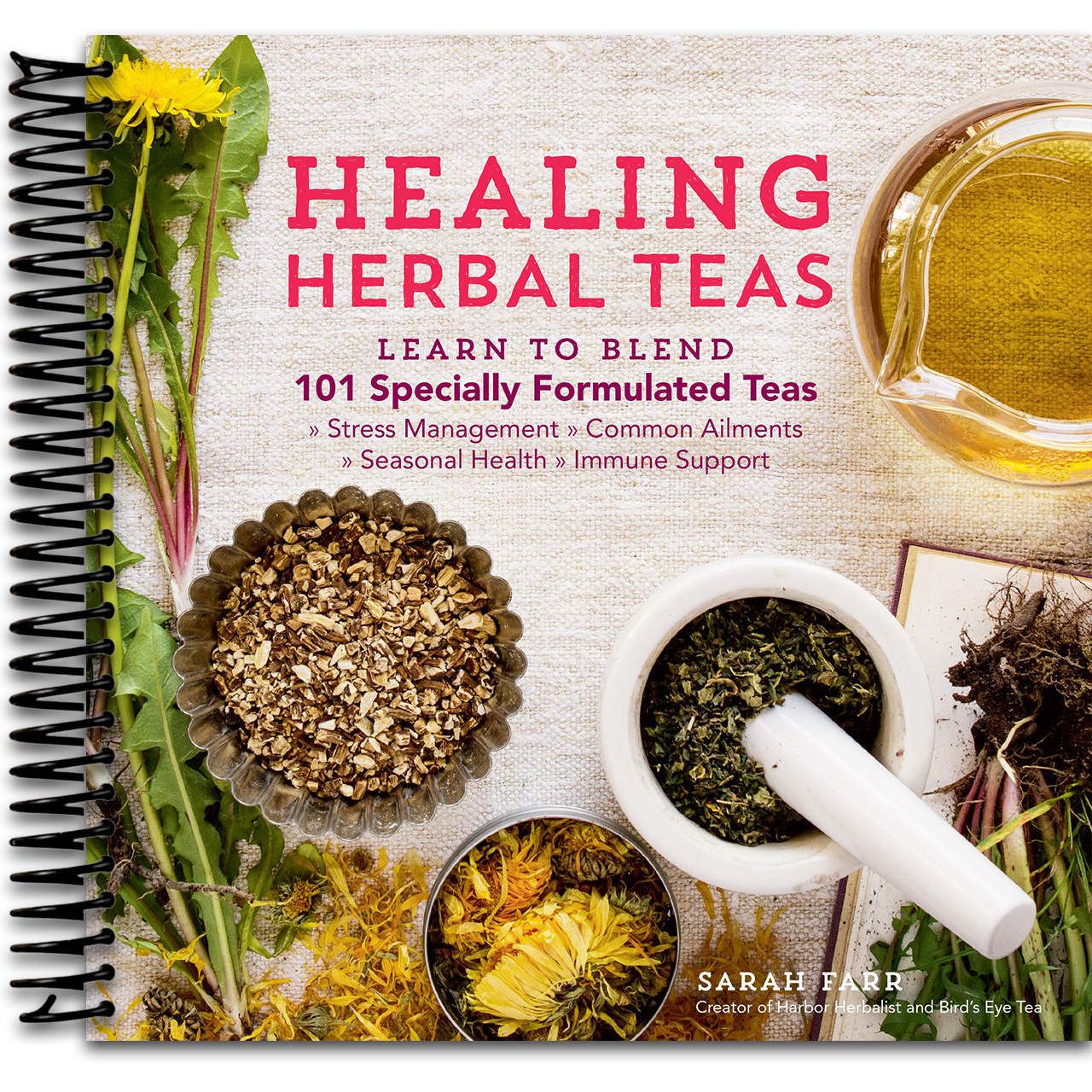 Herbal Teas: Learn To Blend 101 Specially Formulated Teas For Stress Management, Common Ailments, Seasonal Health,…: retailer-supplied image