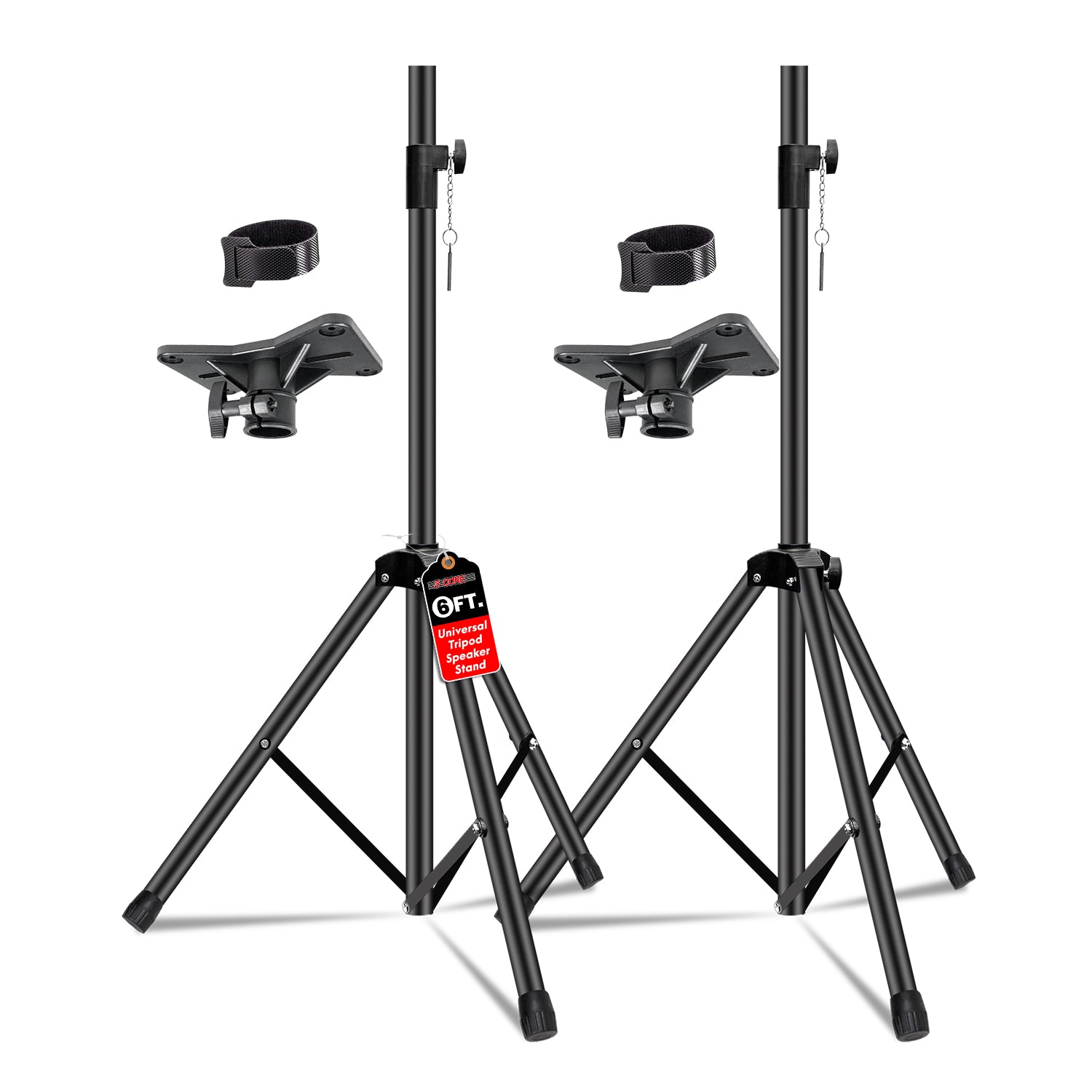 TEMU Speaker Stand Tripod 2pcs Tall Adjustable 72 Inch Dj Studio Monitor Stands Pole Mount