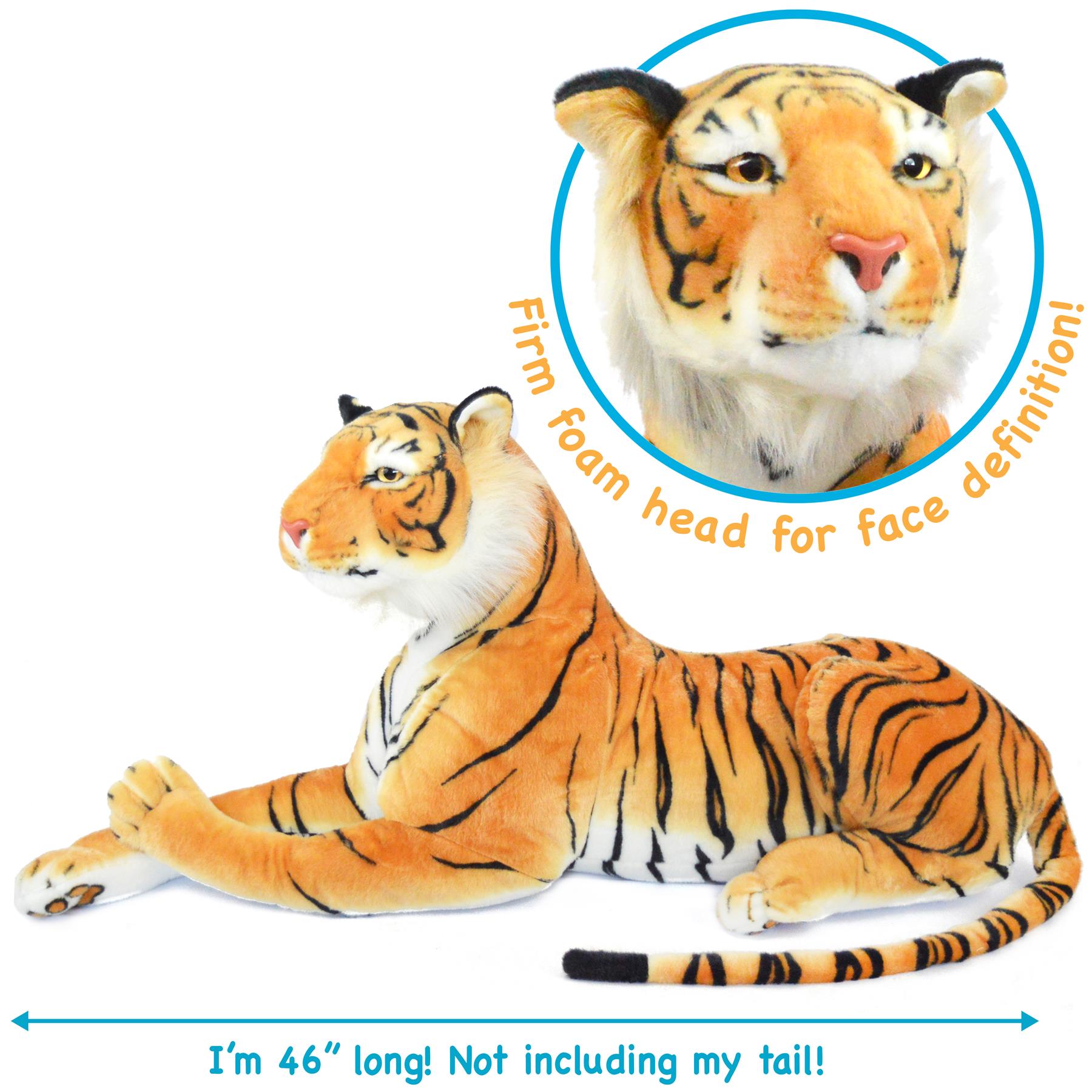 Rohit The Orange Bengal Tiger - 46 Inch Stuffed Animal Plush - By Viahart