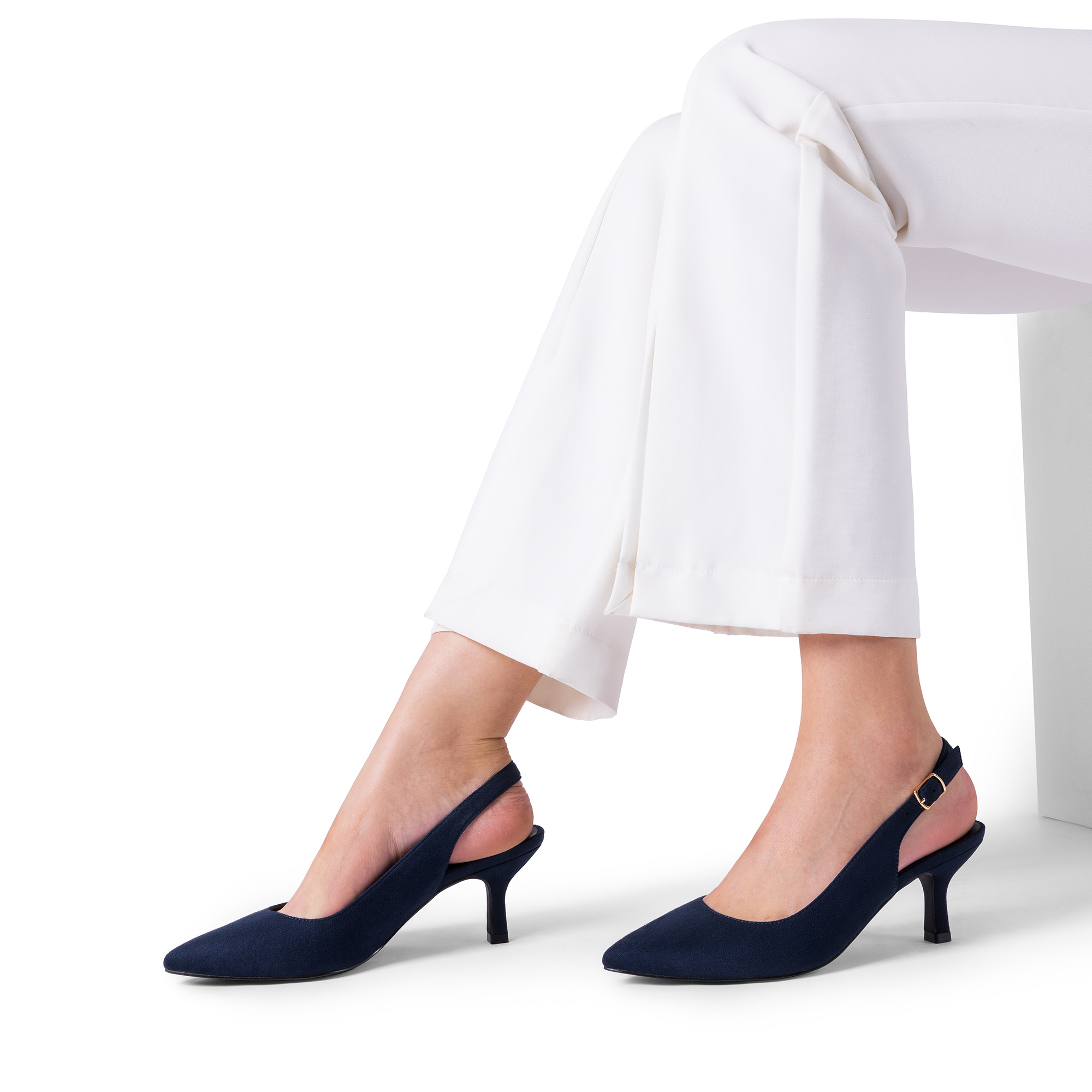 womens closed toe wedding low heel slingback kitten heels - Temu