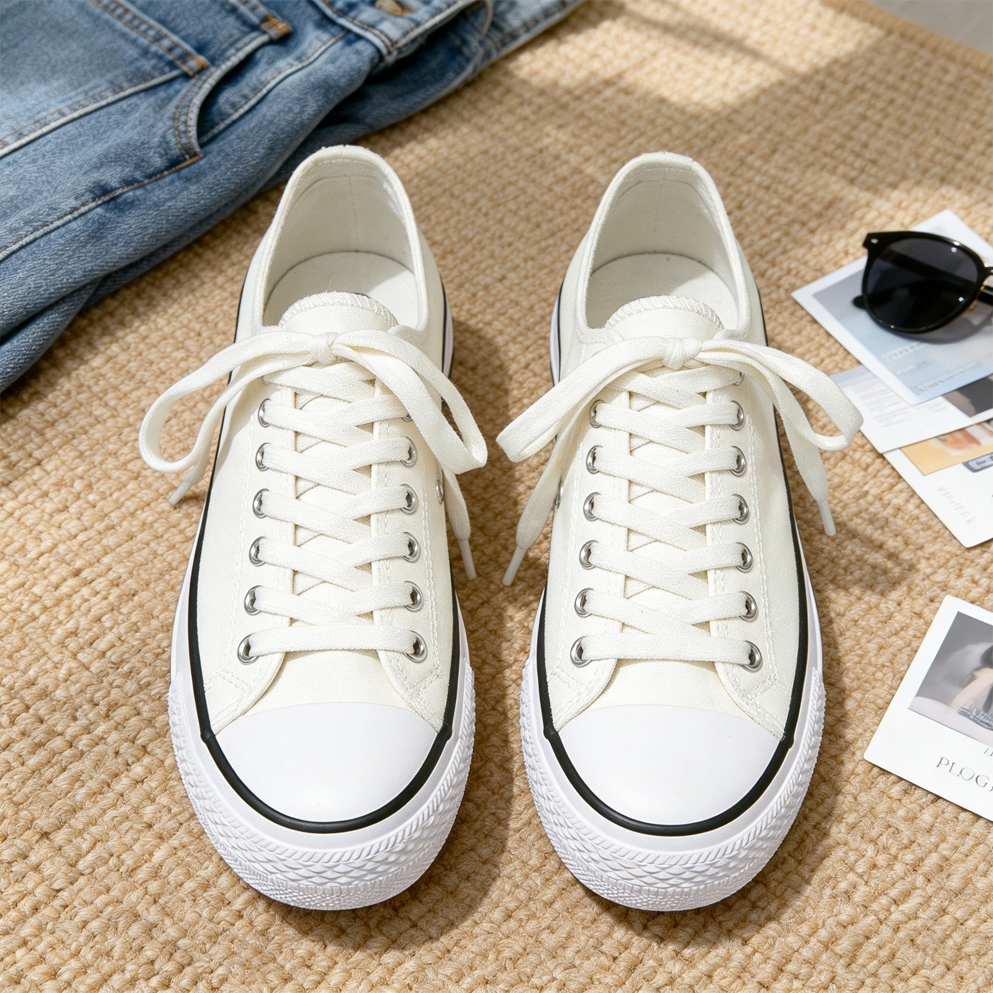 i   meaner minimalist sassy text graphic trendy pattern printed canvas shoes lightweight   sneakers   fashion footwear casual daily wear