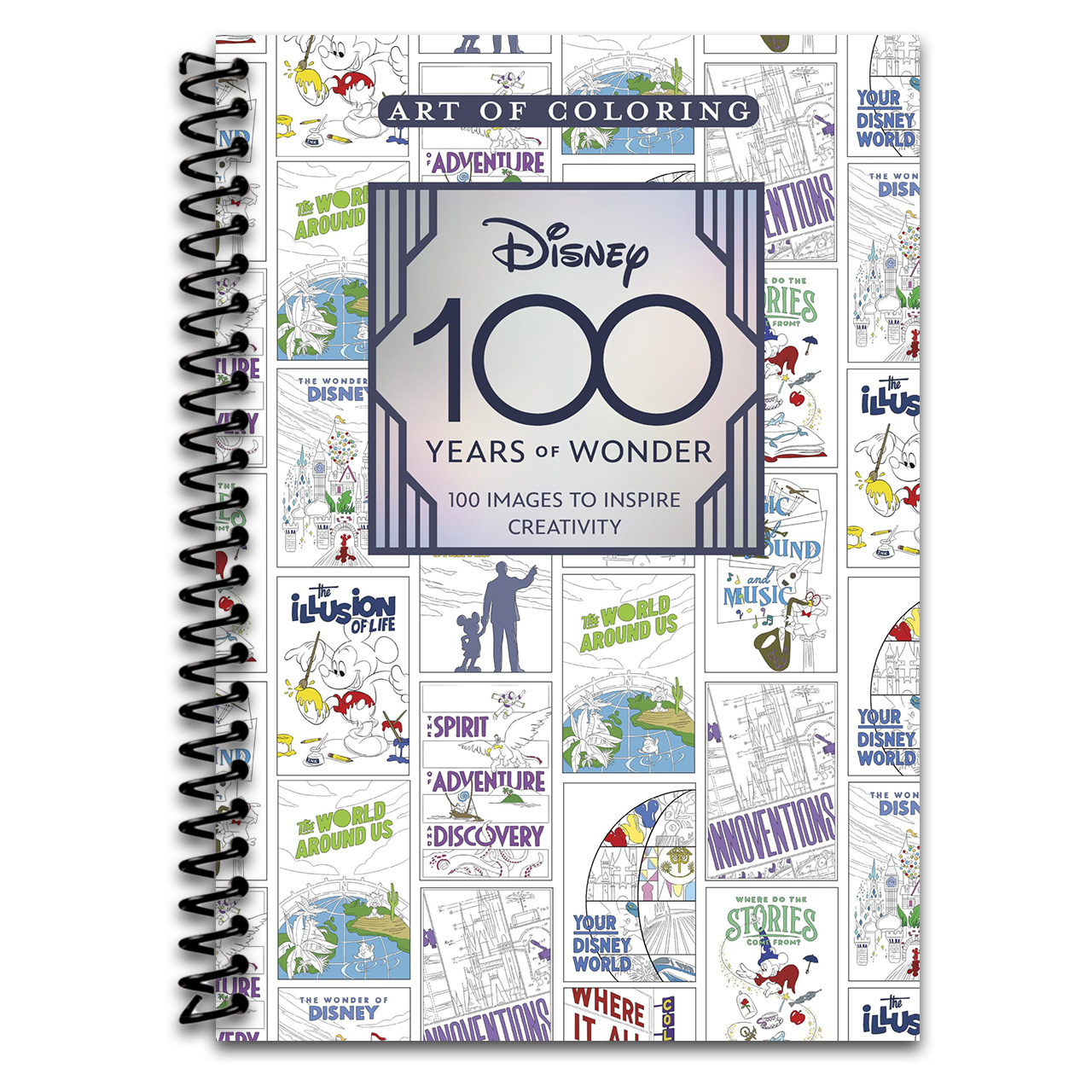 Art Of Coloring: 100 Years Of Wonder: 100 Images To Inspire Creativity [spiral-bound] Staff Of The Walt Archives