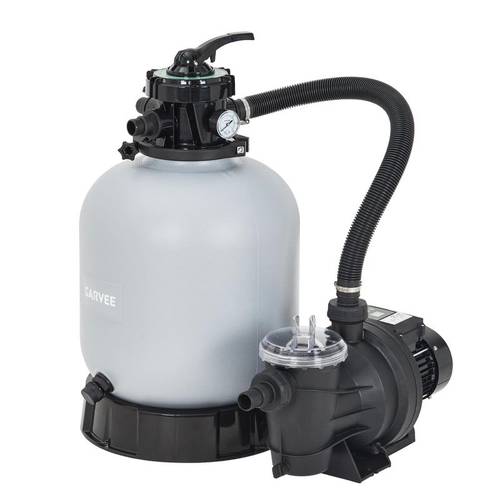 High-Current Sand Filter Pump System for Above Ground Pools – 1/3 , 3,435 GPH, 12 UV-Resistant Tank, 7-Way , Complete Pool Filtration – , Durable Construction