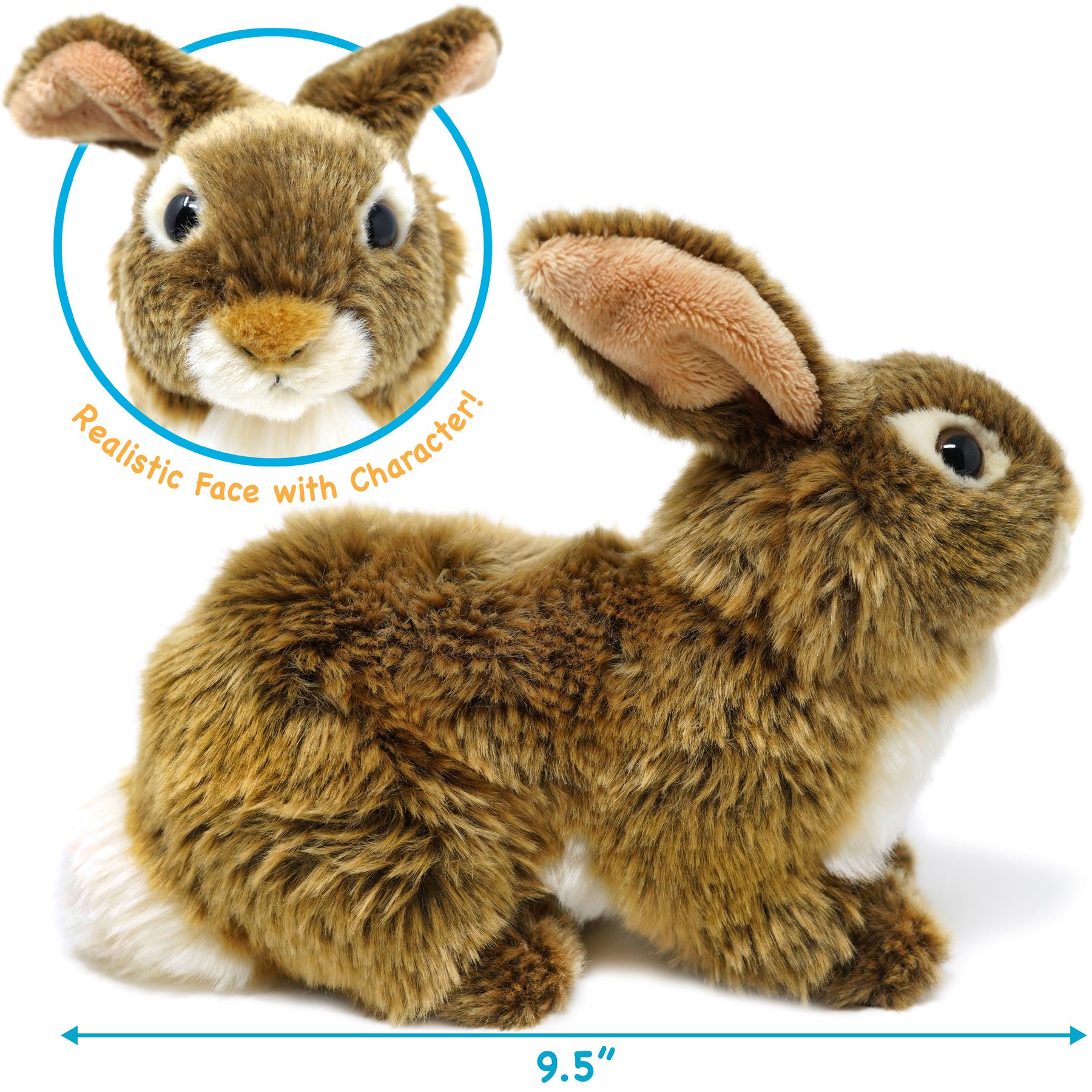 Brigid The Brown Rabbit - 10 Inch Stuffed Animal Plush - By Viahart