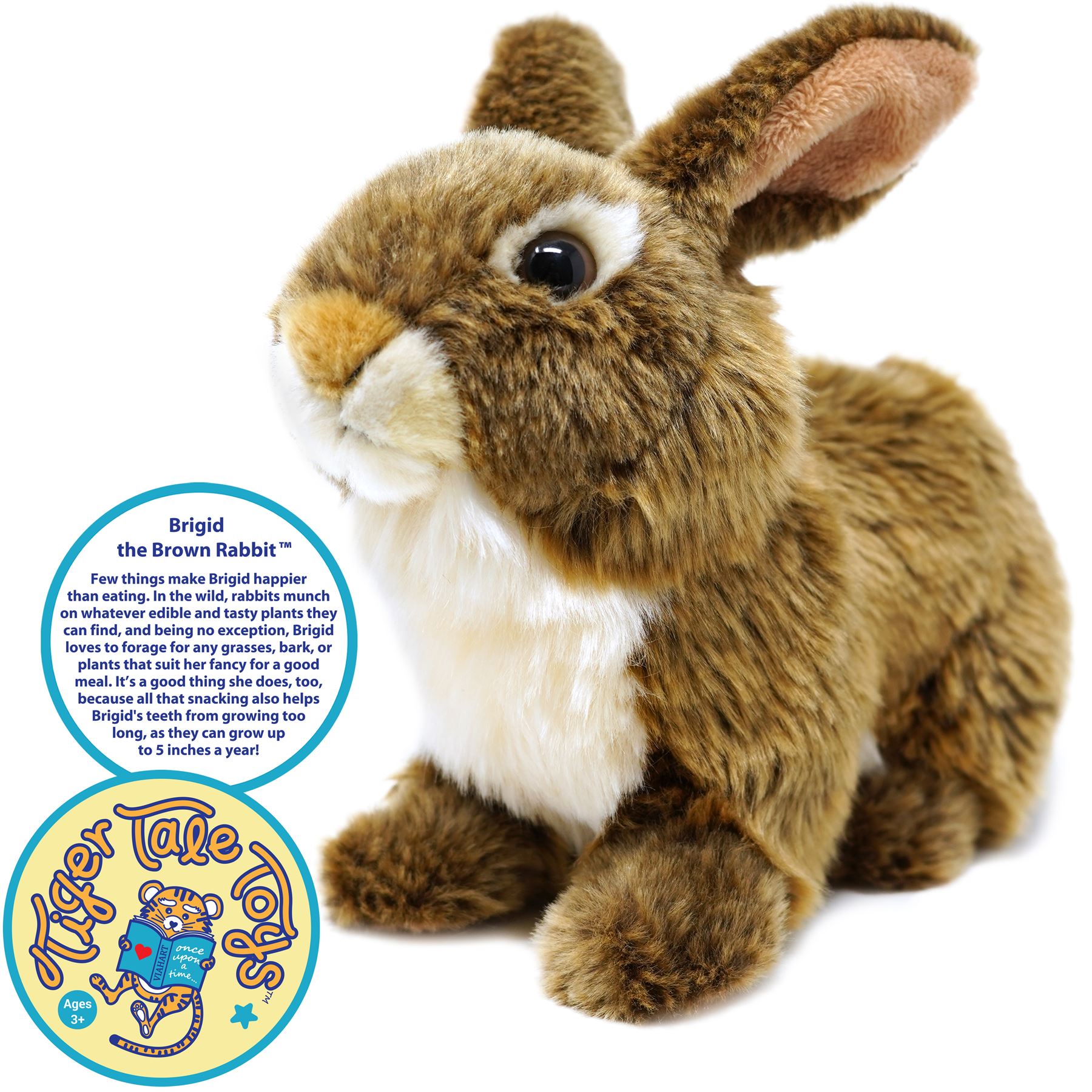 Brigid The Brown Rabbit - 10 Inch Stuffed Animal Plush - By Viahart