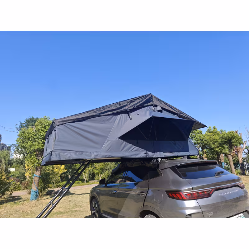 rtt roof top tent for truck camping or overlanding softshell side with telescopic ladder for waterproof Product details 5