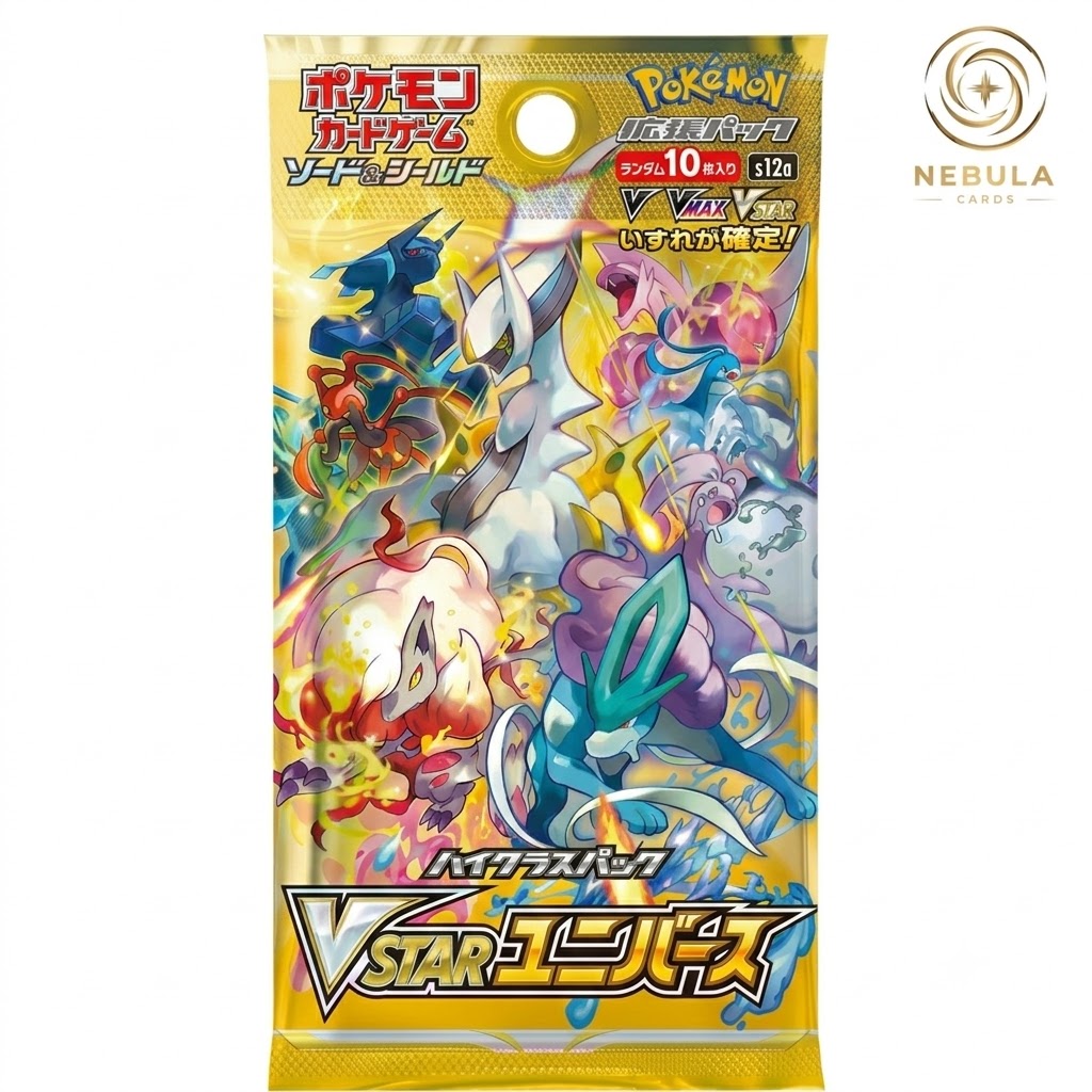 TEMU Cards Japanese Tcg Sword & Shield S12a Universe - 1x Factory Sealed Pack (10 Cards) | Unweighed, Authentic | God Packs, Sar & Secret Gold