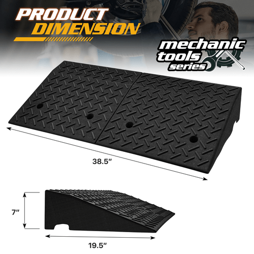 7 heavy duty loading driveway ramp ramp 38 5 in l x 19 6 x 7 in warehouse wheelchair motorcycles cars