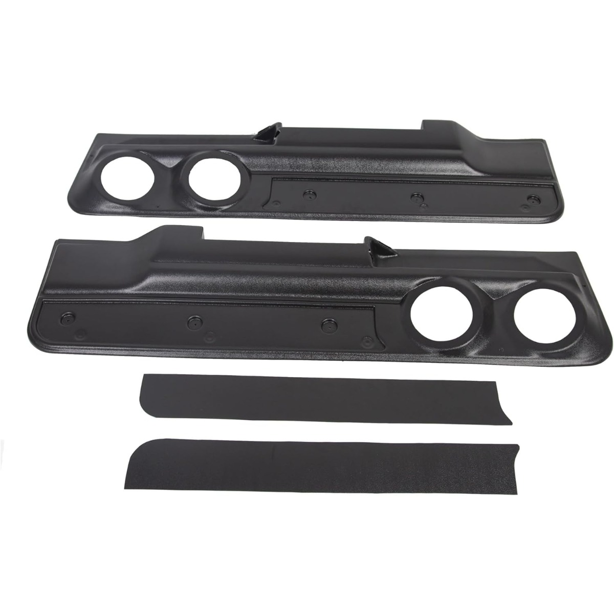 2 Lower Door Speaker Panel Compatible With 1978-1988 Malibu (2dr) & Lower Door Inserts Black 2pcs