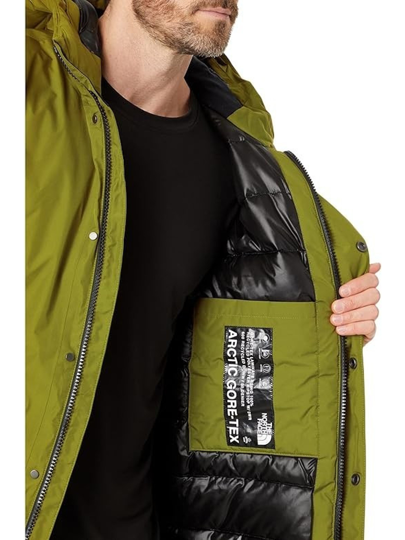   arctic   parka jacket men 2xl sulphur moss full zip asm130