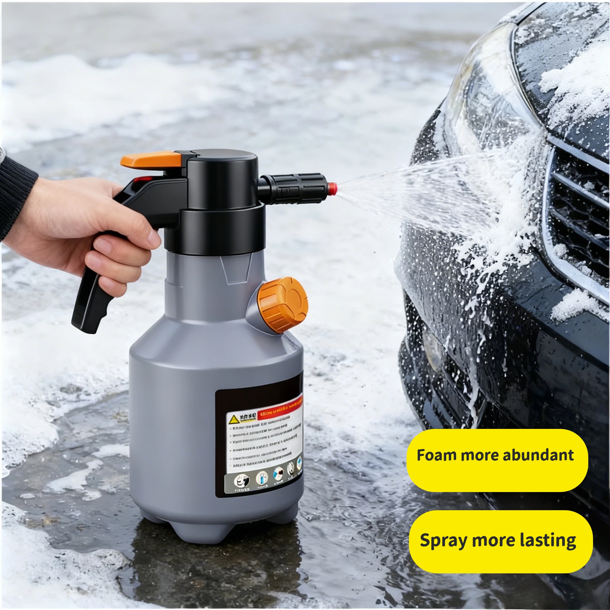 TEMU 67.64oz Electric Car Foam Sprayer, Handheld Foam Sprayer For Car Washing, Used For Car Wash Foam Guns And Rv Cleaning, Car Cleaning Tools - Home Car Washer