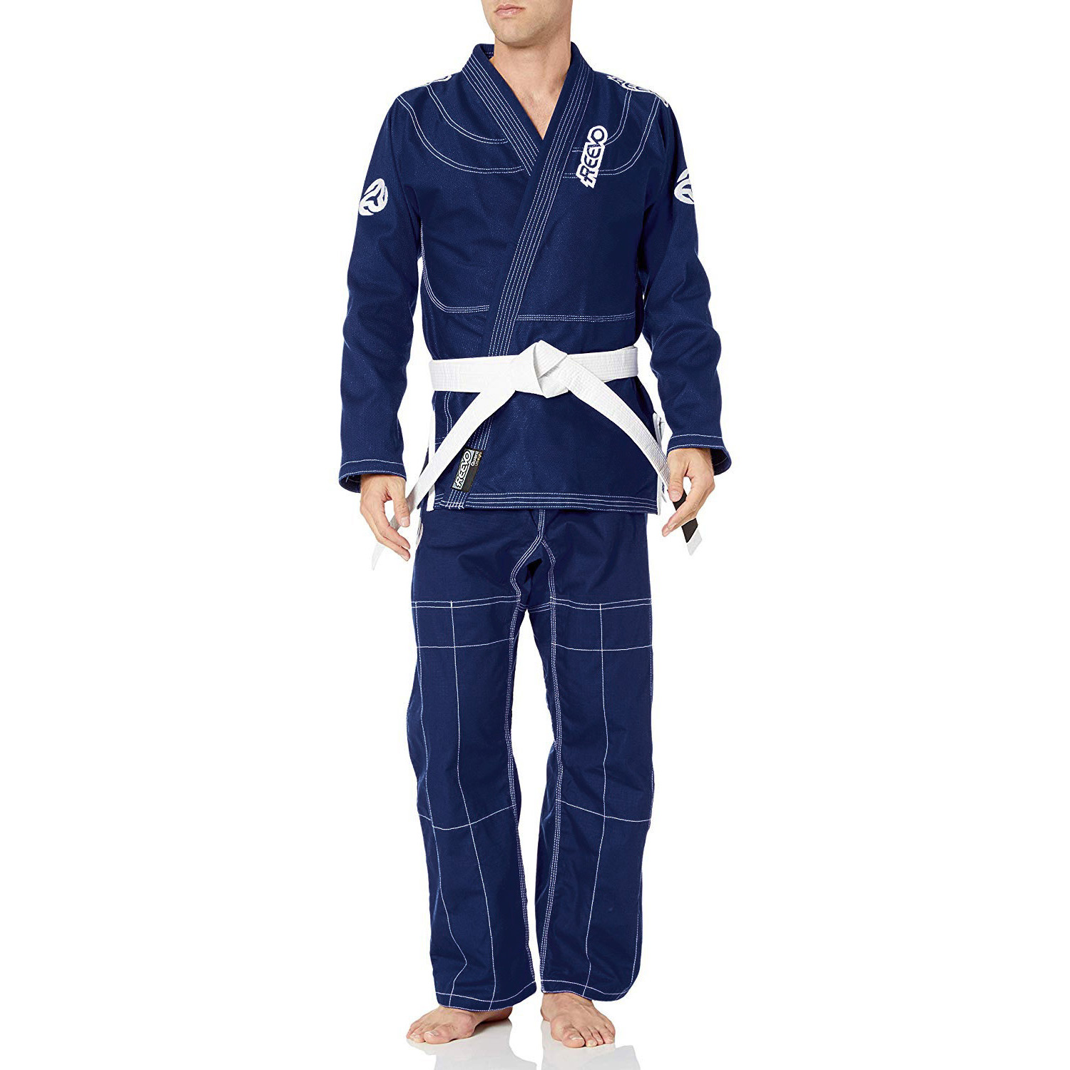 Navy blue Brazilian Jiu-Jitsu Gi sold by 100 Spartans