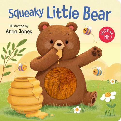 squeaky little bear board book with squeaky plush toy anna jones board book