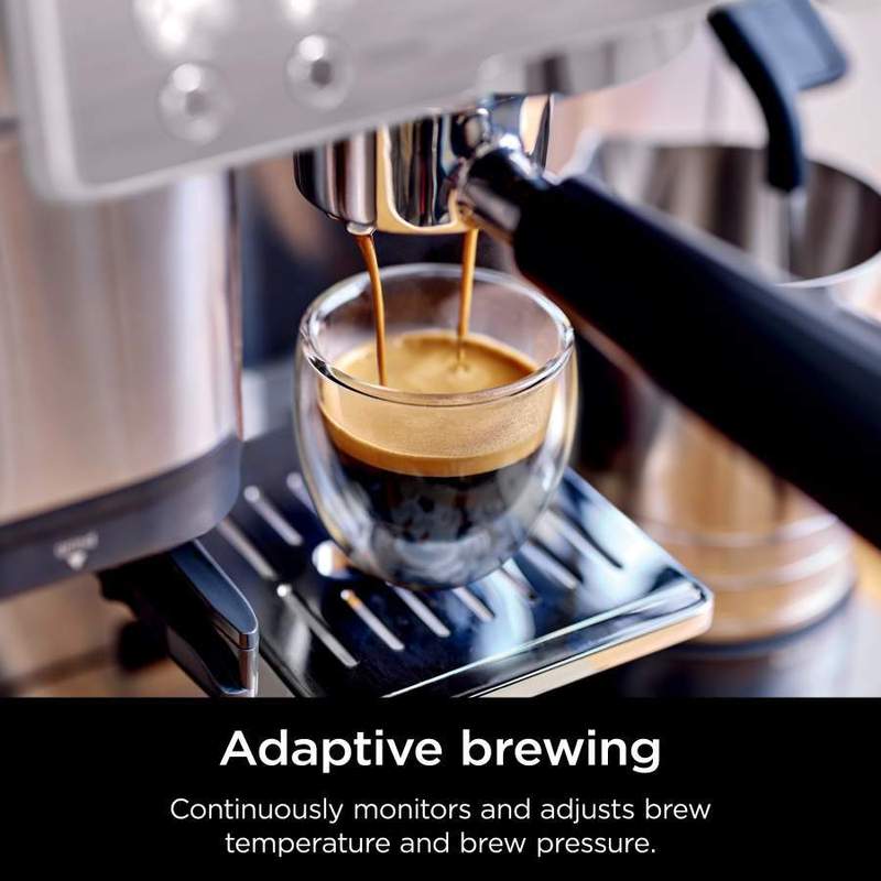 r es601 luxe caf   espresso machine drip coffee cold brew grinder tamper frother silver certified refurbished Product details 5