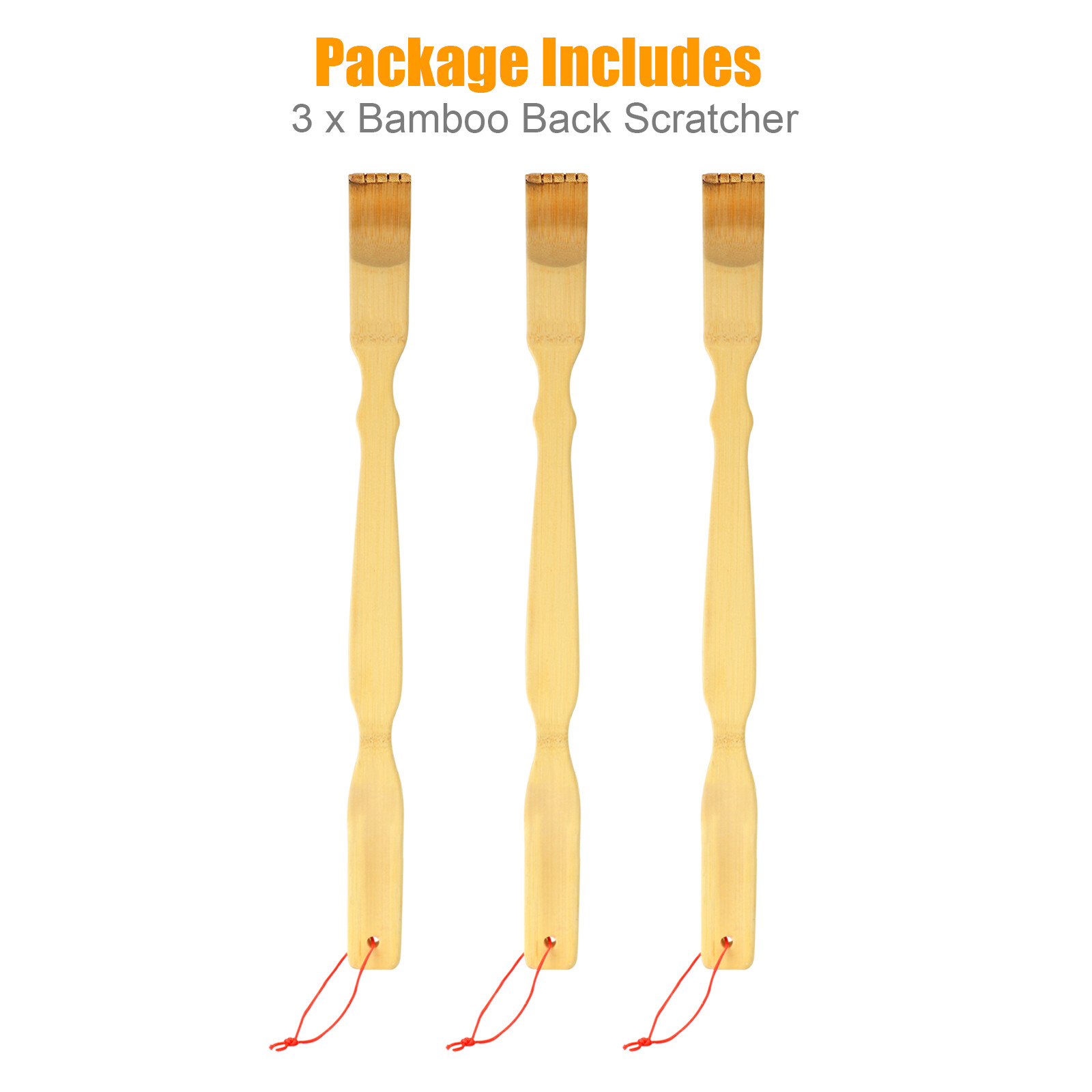 3pcs natural bamboo wooden back scratcher set – handheld   rake for   relief, relaxation & massage tools, durable back   stick, long handle body massager for men women seniors, portable pocket size travel   relief tool for home   use, comfortable wooden back rake for daily relaxation, stress relief, and unique gift idea Product details 7