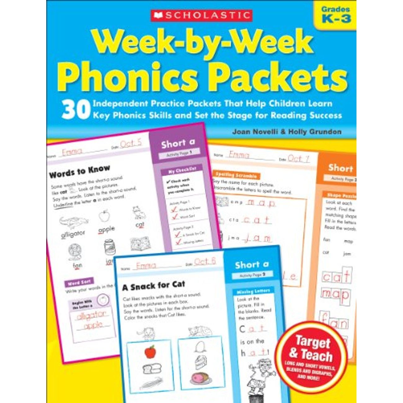 Week-By-Week Phonics Packets: Grades K-3