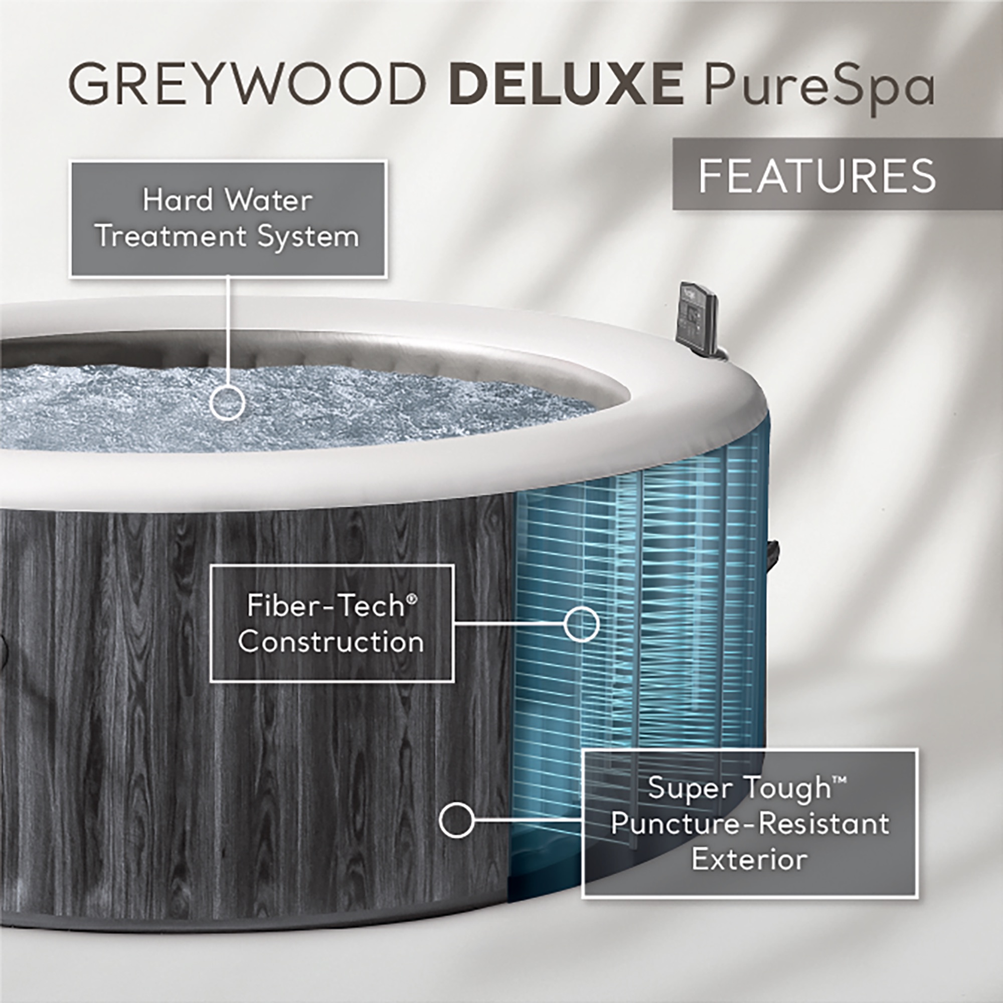plus 6 person portable inflatable round hot tub spa with 170   Product details 0