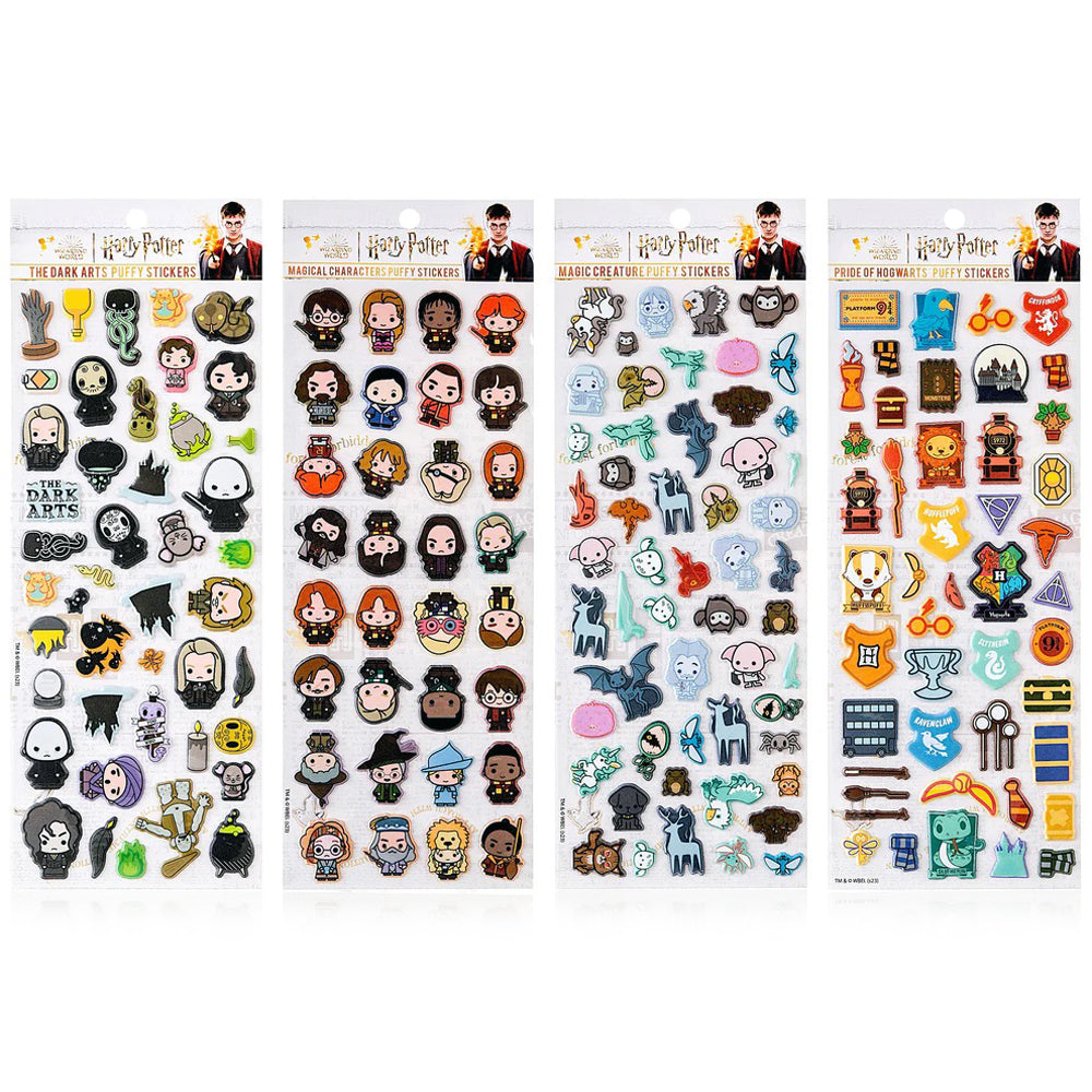 TEMU Harry Potter Chibi Puffy Sticker Sheets (4-pack)