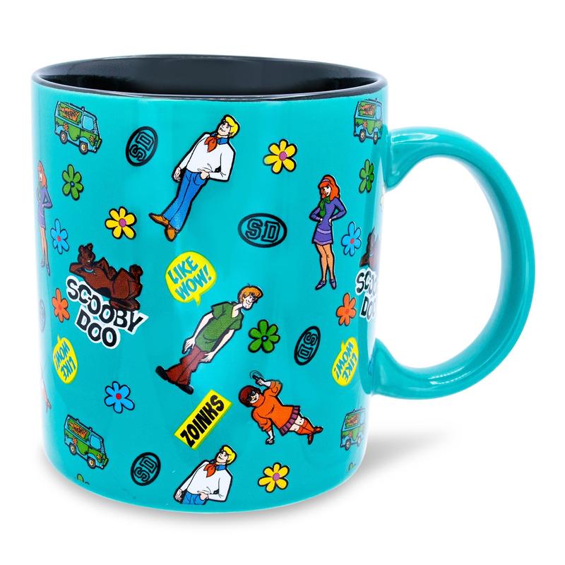 -doo Sticker Pattern Ceramic Mug | Holds 20 Ounces