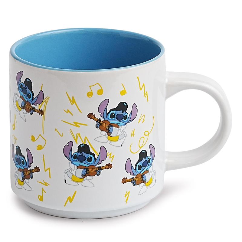 & Elvis Playing Ukulele Ceramic Mug | Holds 13 Ounces