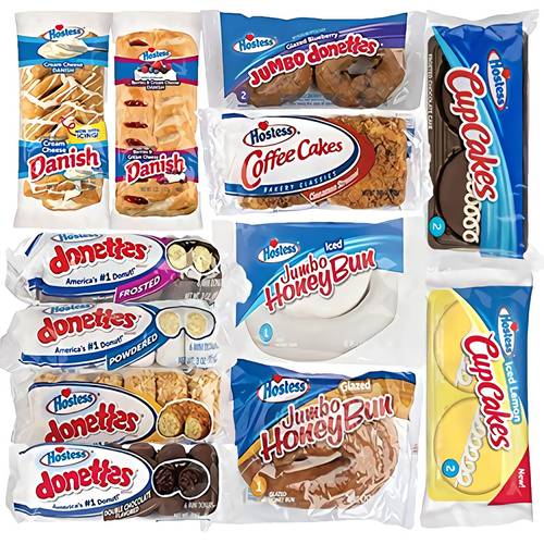 hostess pack cakes and danish 12 packs