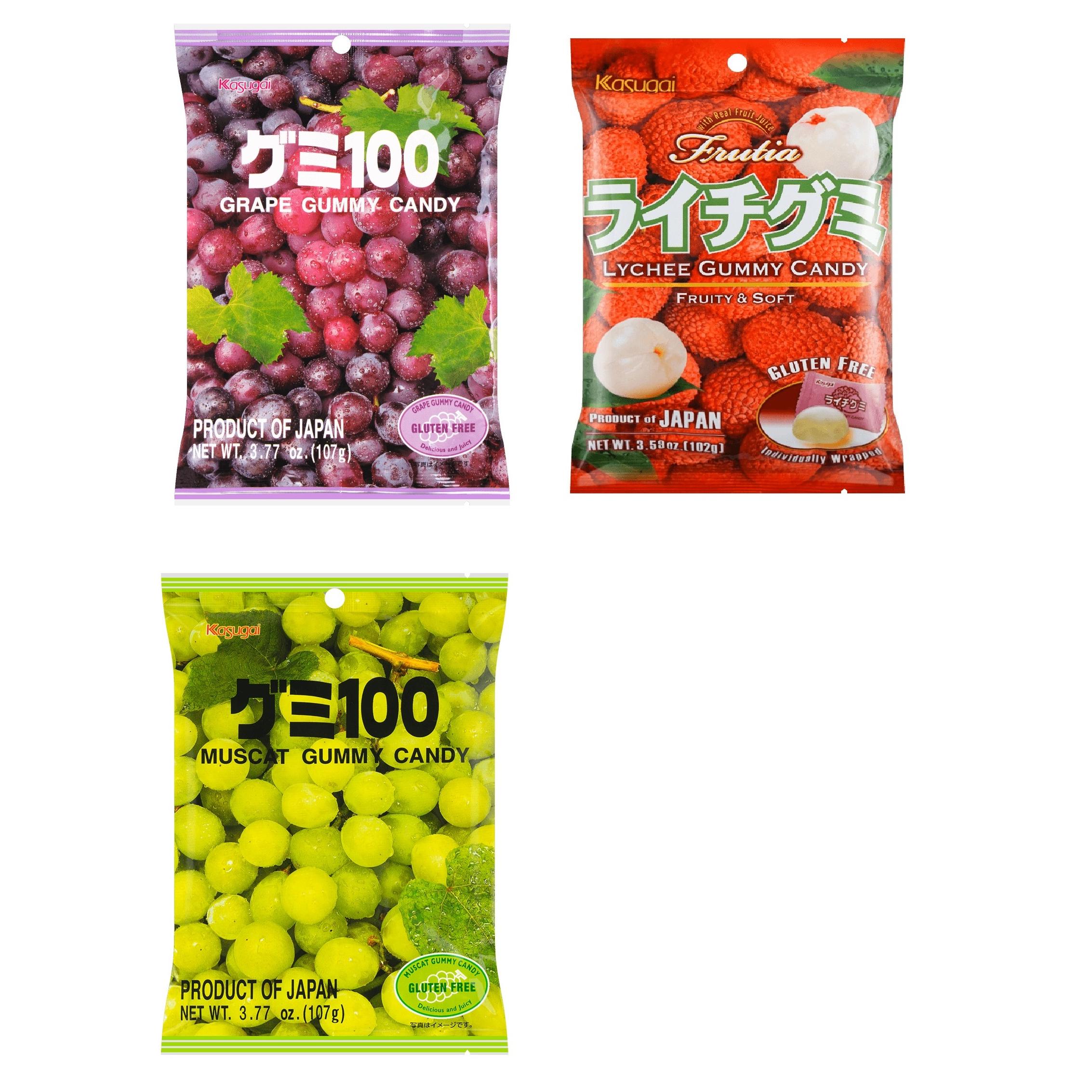 3 packs japanese gummy candy juice mixed - Temu