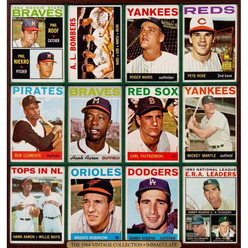 TEMU 1964 Baseball Mystery Slab – 1 Encapsulated Vintage Card | 587-card Set