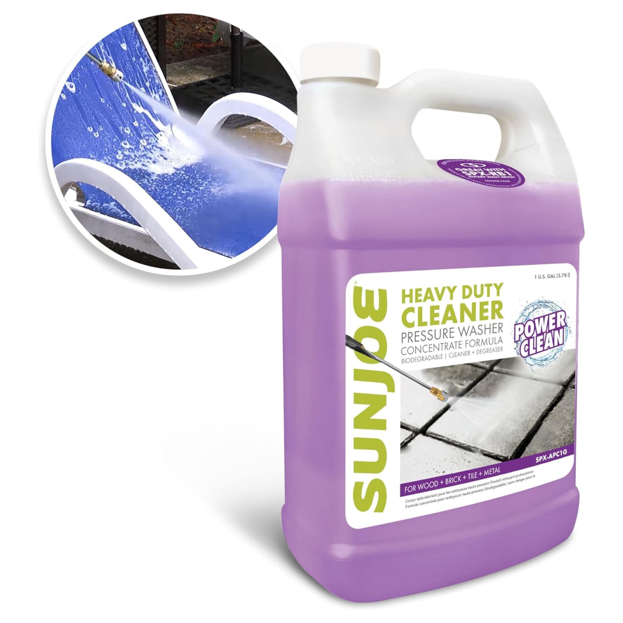 Sun Joe All-Purpose Pressure Washer Concentrated Cleaner and Degreaser, 1 Gal