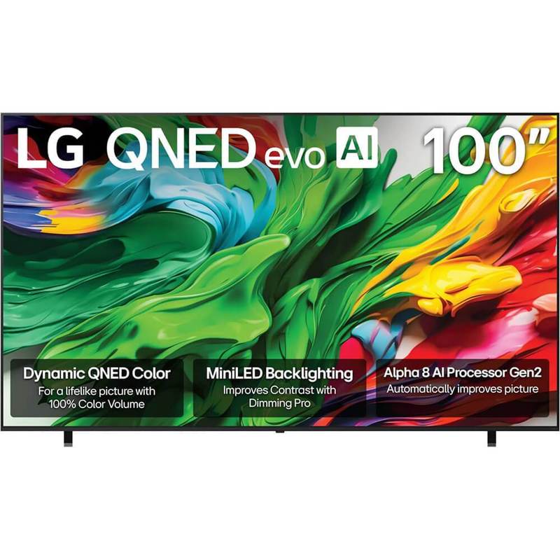 LG 100QNED85A 100 inch Class QNED85A Series 4K evo AI MiniLED Smart webOS TV (2025)