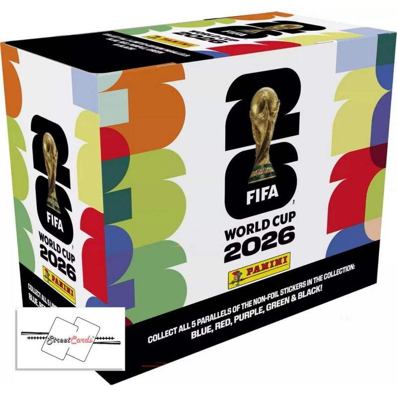 2026 Panini Soccer FIFA World Cup Sticker 25 Count Box with 175 Total Stickers + StreetCards Magnet! Collect All Stickers In The Collection!