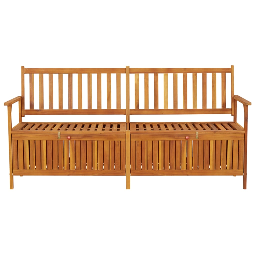 vidaXL Outdoor Storage Bench Deck Box for Patio Furniture Solid Wood Acacia