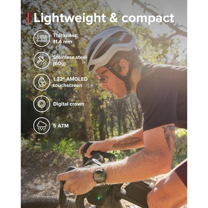 race s gps sports watch with amoled touchscreen heart rate and fitness     Product details 2
