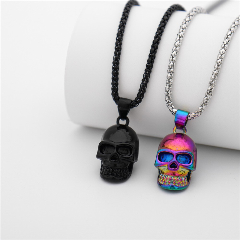 

Exaggerated Personality Oversized Skull Necklace Men' Pop Jewelry Style2christmas new couple 's day