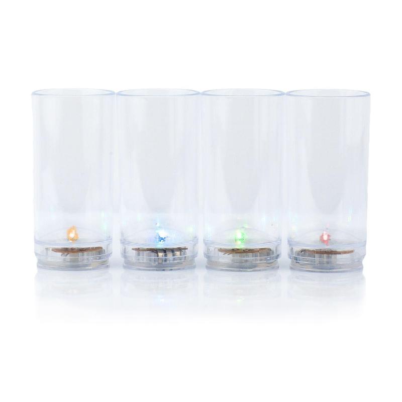 Led Glasses | Acrylic Shot Glass Set | 2 Ounces | Christmas Party Glass