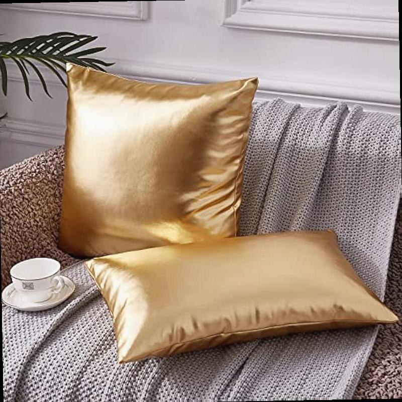  decorative   pillow covers 18 18 decorative throw pillow covers modern metallic shiny cushion cover throw pillows for bed couch sofa gold pillows Product details 0