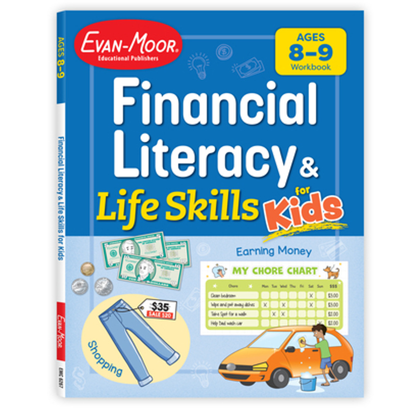 Financial Literacy and * for Kids, Age 8 - 9 Workbook -- *-* Educational * - *