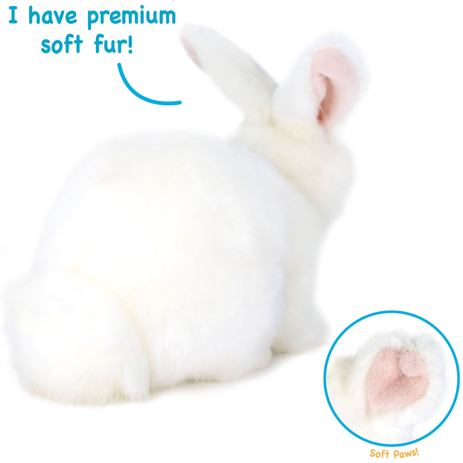 Wren The White Rabbit - 10 Inch Stuffed Animal Plush - By Viahart