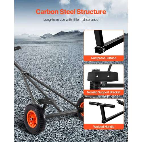 FDB Kayak Canoe Carrier Cart / Trolley / Dolly - Transporter With Wheels For Easy Hauling (Model: KC3 0039)